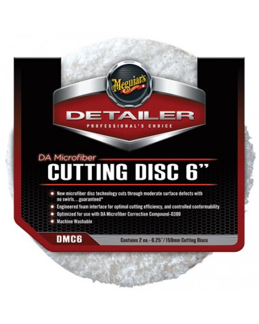 Meguiar's Detailer DA Microfiber Cutting Disc Πάτοι Κοπής Μικροϊνών 6" 159mm (DMC6)