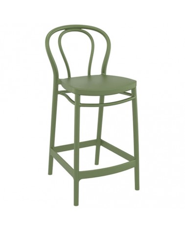 Victor 65 Σκαμπό Πολυπροπυλενίου Olive Green 44x50x96cm (Σ4)