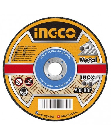 Δίσκοι Κοπής Σιδήρου INOX 10 Τεμ Κουτί 125mm x 1.2mm MCD121255 Ingco