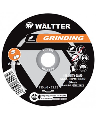 Δίσκος Λειάνσεως Metal Inox 230x6.0mm Waltter
