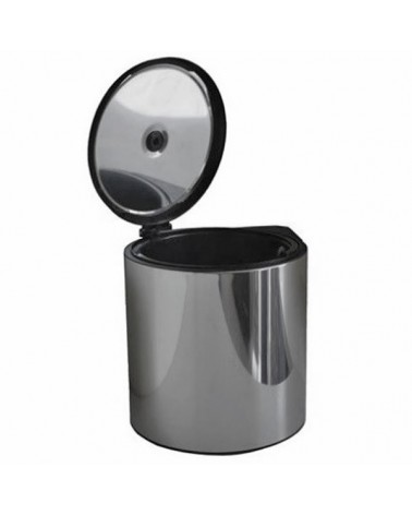 Inox Εσωτερικός Κάδος Απορριμμάτων Κουζίνας Ντουλαπιού Νεροχύτη Υ30xΦ30cm