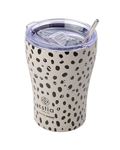 Θερμός Coffee Mug Save The Aegean 350ml Leopard Taupe