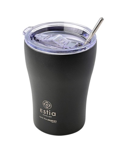 Θερμός Coffee Mug Save The Aegean 350ml Midnight Black