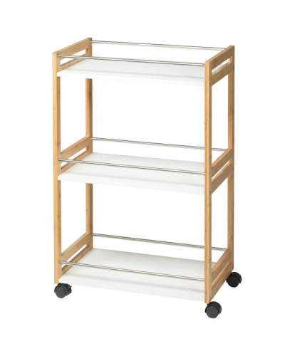 Τρόλεϊ Κουζίνας Bamboo 3 Επιπέδων 51x30x80cm