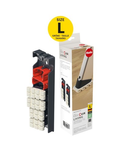 Hailo Foot Set EasyClix Living Ανταλλακτικά Ποδαράκια Για Ευαίσθητα Δάπεδα Size Large