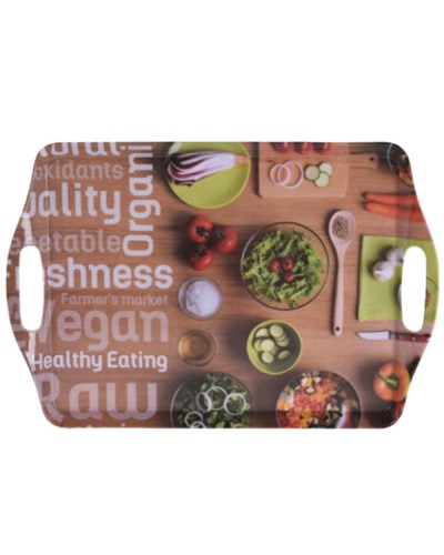 Δίσκος Σερβιρίσματος Μελαμίνης Healthy Eating 45x30cm