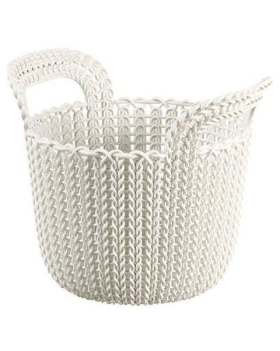 Knit Καλάθι Αποθήκευσης Στρογγυλό XS Μπεζ 3lt