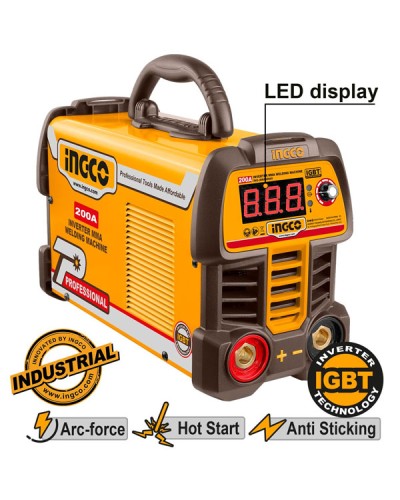 Ηλεκτροκόλληση Inverter 200Α MMA20069 Ingco