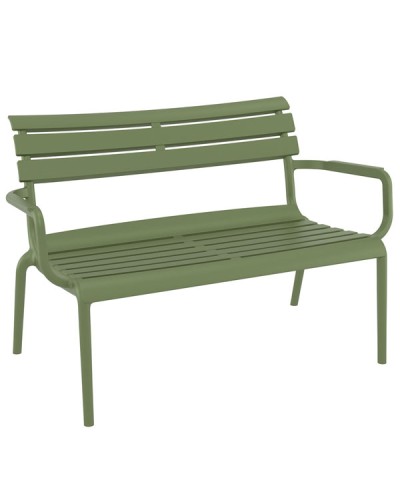 Paris Lounge Sofa Καναπές Πολυπροπυλενίου Olive Green 116x70x75cm