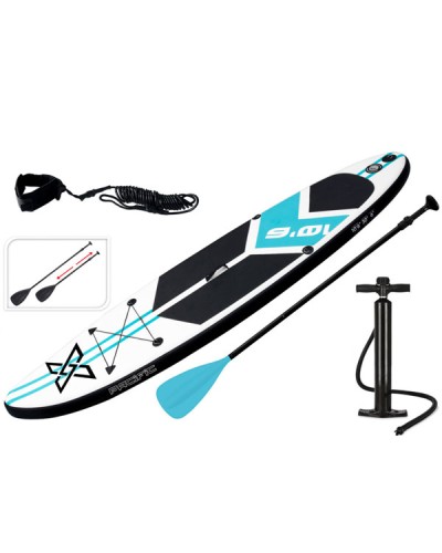 XSports Σετ Φουσκωτή Σανίδα SUP Μήκους 3.2m Με Εξοπλισμό Και Τσάντα Μεταφοράς Μπλε 320x76x15cm