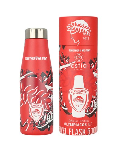 Θερμός Travel Flask Olympiacos BC Edition Together We Fight 500ml
