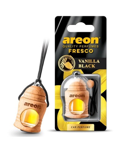 Areon Fresco Άρωμα Αυτοκινήτου Vanilla Black 4ml
