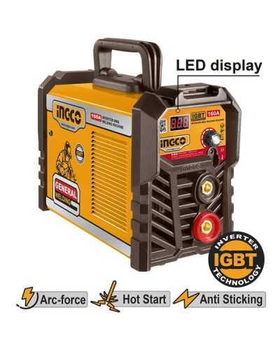 Ηλεκτροκόλληση Inverter 160Α MMA16028 Ingco