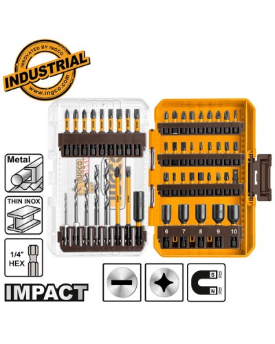Μύτες Impact Σετ 49 Τεμαχίων AKDL24906 Ingco
