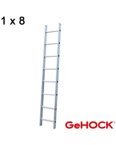 Σκάλα Αλουμινίου Μονή 8 Σκαλοπάτια GeHock
