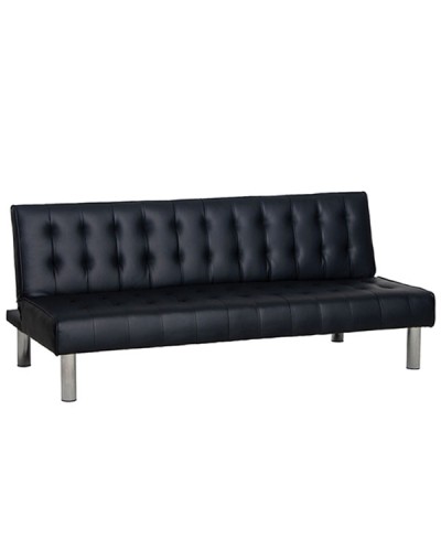 State Τριθέσιος Καναπές (180x79x74cm) Κρεβάτι (180x95x36cm) Black PU