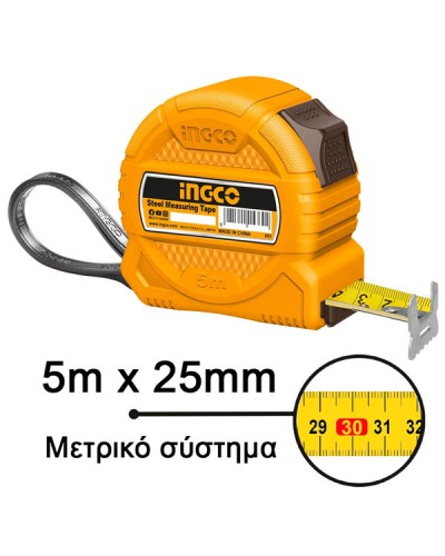 Μετροταινία 5m x 25mm HSMT39525-1 Ingco