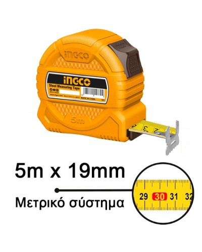 Μέτρο Ρολλό 5m x 19mm HSMT39519-1 Ingco