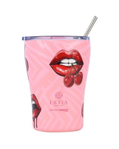 Θερμός Coffee Mug Save The Aegean 350ml Blush Pop