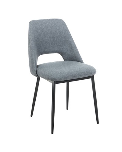 Madison Καρέκλα Μεταλλική Με Grey Ύφασμα 44x54x49-83cm