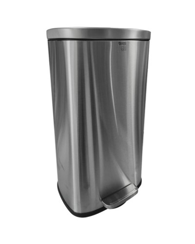 Κάδος Απορριμμάτων Με Πεντάλ Soft Close 30lt Inox Ματ