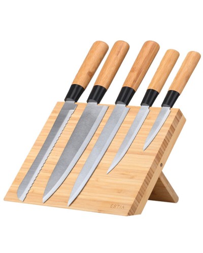 Βάση Για Μαχαίρια Bamboo Essentials Με Μαγνήτη