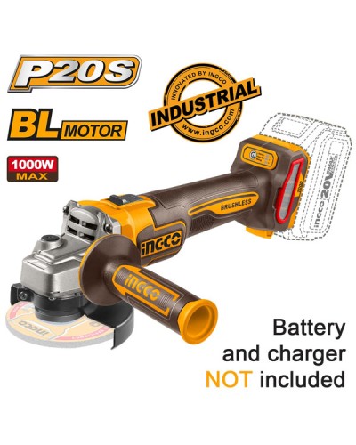 Γωνιακός Τροχός Μπαταρίας 115mm 20V Li-Ion SOLO CAGLI27153 Ingco
