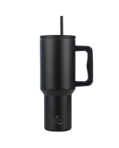 Θερμός Straw Tumbler XL Save The Aegean 1200ml Midnight Black