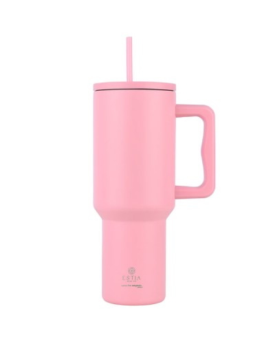 Θερμός Straw Tumbler XL Save The Aegean 1200ml Blossom Rose