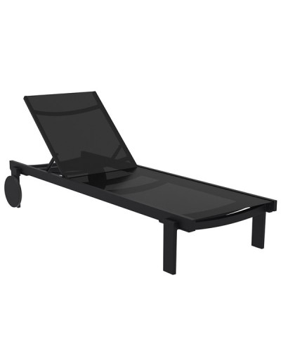 Casablanca Ξαπλώστρα Πολυπροπυλενίου Black Black 74x190x31cm