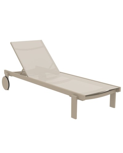 Casablanca Ξαπλώστρα Πολυπροπυλενίου Taupe Taupe 74x190x31cm