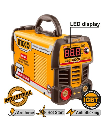 Ηλεκτροκόλληση Inverter 200Α MMA20069E Ingco